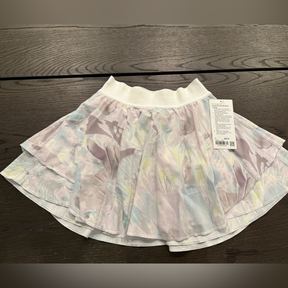 Lululemon court rival HR tennis skirt